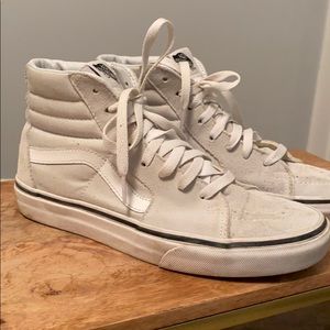 White Vans Sk8 Hi